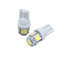 100 pcs T10 LED Signal Bulb Car Interior Dome Reading Light 12V Auto Trunk Door Side License Plate Luggage Lamp 5050 5SMD White