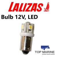 ไฟเรือ Bulb 12V, LED, BA9S, cool white - 4SMDs+1LED, 9x25,5mm 71233 Lalizas