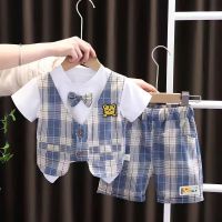 boys clothes setชุดเสื้อผ้าเด็กผู้ชายชุดเล็กแฟชั่นน่ารัก1—2—3years