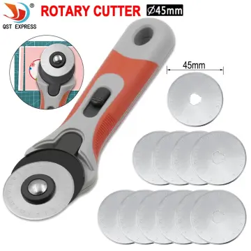 45mm Leather craft Rotary Cutter Leather Cutting Tool Leather Craft Fabric  Circular Blade Knife DIY Patchwork Sewing Quilting
