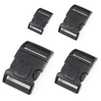 5pcs/pack Black Plastic Side Release Buckles For travel Backpack Luggage Webbing 20mm 25mm 32mm 38mm Cable Management