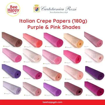  Crepe Paper Folds Crepe Paper Roll Pink Italian Crepe