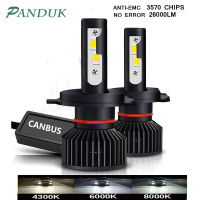 PANDUK H1 H3 H4 H7 LED Canbus 26000LM 110W H8 H11 HB3 9005 HB4 9006 Led Headlights Car Light Bulbs 12V 6000K Automobiles Lamp