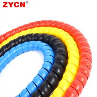 2Meters 8mm 10mm Line Organizer Pipe Protection Flexible Spiral Wrap Winding Cable Wire Protector Sleeve Cover Tube Pet Bite Cable Management