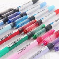 BEISHANG เครื่องเขียนปากกาลบได้สีสันสดใส0.5มม. เครื่องเขียนปากกาปากกาสีของเหลวตรงปากกาหมึกเจล