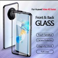 [ข้อเสนอพิเศษ] Romwe  สำหรับ Huawei Mate 40 Pro 360เต็มฝาครอบป้องกันพลิกกรณี P30/P40กรณีแก้วแม่เหล็กสำหรับ Huawei Mate 30 20 Pro 20X F Undas