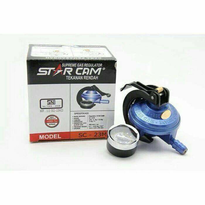 Regulator gas Jepit STAR CAM METER Starcam meter garansi 2 tahun