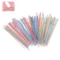 MUNIU 100ชิ้น/เซ็ต curved Plastic drinking straw cocktail Lounge Wedding Birthday PARTY