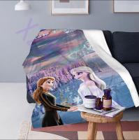 Frozen Throw Blanket,xzx180305, Snow Journey,  Multicolor, 100% Polyester, 1 Each    23