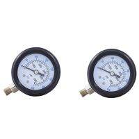 2Pcs PCP Scuba Diving Air Vertical Manometer for Fill Station Double-Range 350Bar High Pressure Gauge 1/8Npt