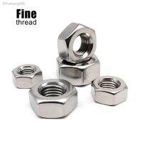 1/2/5/10pcs Fine Thread M3 M4 M5 M6 M8 M10 M12 M14 M16 M18 M20 M22 DIN934 304 A2-70 Stainless Steel Hex Hexagon Nut