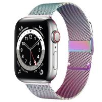 สายนาฬิกาสำหรับสายนาฬิกา44มม. 40มม. 38มม. 42มม. Iwatch Se 6 5 4 3ลูปแม่เหล็กสายรัดข้อมือนาฬิกาอัจฉริยะ Series 7 41มม. 45มม.