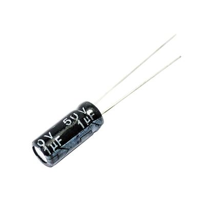 50PCS/LOT Electrolytic Capacitor 50V/1uF 4*7mm 50V 1UF Electrical Circuitry Parts
