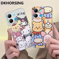 DKHORSING ปลอกอ่อนใหม่สำหรับ INFINIX SMART 7 /Tecno SPARK Go 2023รูปการ์ตูนน่ารัก KT Bear เคสโทรศัพท์แบบใสกันกระแทกฝาครอบ Smart7 Infinix 2023 SparkGo