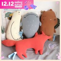 【Welshop】พร้อมส่ง 50/80cm ตุ๊กตานกทะเลน่ารัก ตุ๊กตาปลาวาฬ หมอนตุ๊กตาสัตว์ทะเลป่าอ่อน