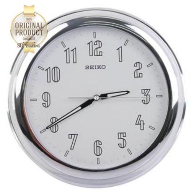 SEIKO นาฬิกาแขวนผนัง ตัวเลขสะท้อนแสง สีเงินสลับขาว รุ่น QXA313S