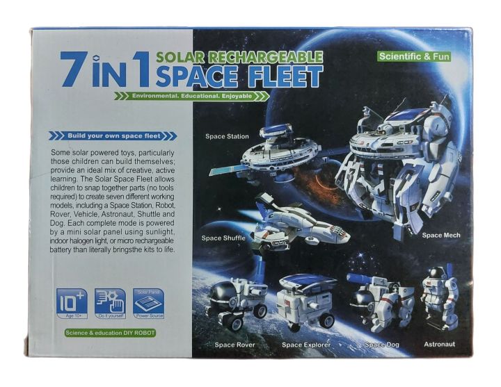 หุ่นยนต์-พลังแสงอาทิตย์-7-in-1-space-fleet