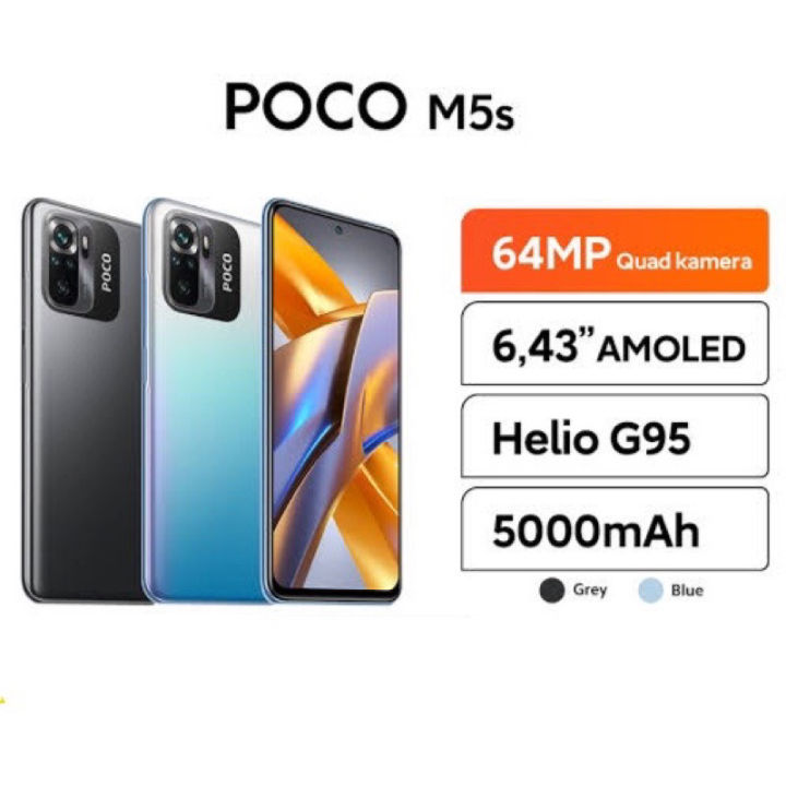 ใหม่ล่าสุด Poco M5s Helio G95 Fhd 643 M5 Helio G99 Fhd 658 แบตอึด 5000 Mah Xiaomi Mi 4391