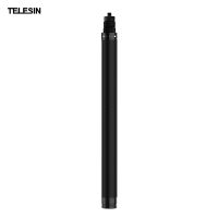 TELESIN TE-MNP-117 1.16M/3.8ft คาร์บอนไฟเบอร์ Selfie Stick ปรับเสาต่อขยายพร้อมสกรู1/4นิ้วสำหรับ Insta 360 One X/ One X2/ One R กล้องพาโนรามากล้องแอคชั่นแคมเมรา