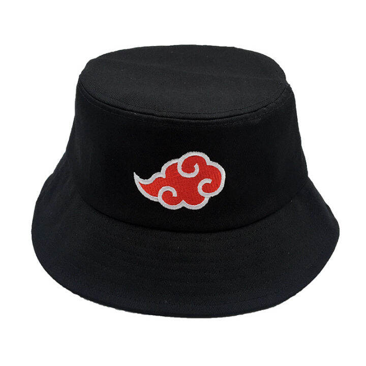 TM 1pc Anime Theme Naruto Akatsuki Cloud Embroidery Pattern Pot Hat ...