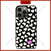 Kate Spade Love Heart Polkadots Phone Case for iPhone 14 Pro Max / iPhone 13 Pro Max / iPhone 12 Pro Max / Samsung Galaxy Note 20 / S23 Ultra Anti-fall Protective Case Cover 383