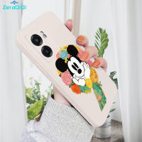 ZeroQiQi เคสโทรศัพท์สำหรับ Realme Narzo 50 Realme Narzo 50 5G เคสมิกกี้เมาส์ลายการ์ตูนเคสโทรศัพท์เคสป้องกันทนแรงกระแทกกล้องคลุมทั้งหมดปลอกซิลิโคนน้ำทรงสี่เหลี่ยมดั้งเดิม