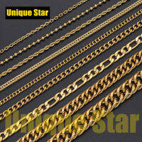 3pcslot 5 Layers Gold Plated Basic Necklace Chain Wholesale 100 Stainless Steel Foxtail Figaro Rope Hip Hop Necklaces Chains