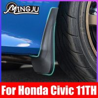 บังโคลนรถ4ชิ้นสำหรับ Honda Civic 11Th 2022แผ่นบังโคลนอุปกรณ์ป้องกันไฟลุกฝาครอบแผ่นกันกระเซ็น