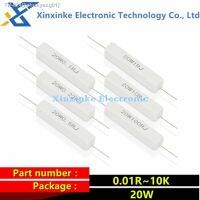 ✆✎ 5PCS 20W Cement Resistor 1.5R 2.2R 3.3R 4.7R 10R 22R 47R 100R 120R 220R 470R 1K 1.5K 2.2K 4.7K 8.2K 10K Ohm Power Resistance