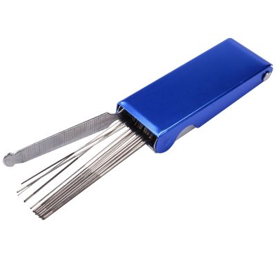 13 in 1 Torch Tip Cleaner Tools Welding Tip Cleaner Nozzle Cutting Needles Kit Stainless Steel Reamers for Welding Soldering Cutting (1-pack)