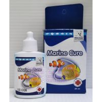 25 ml. Marine Cure (มารีนเคียว) ป้องกันและรักษาโรคจุดขาว , เชื้อรา และ oodinium ในปลาทะเล