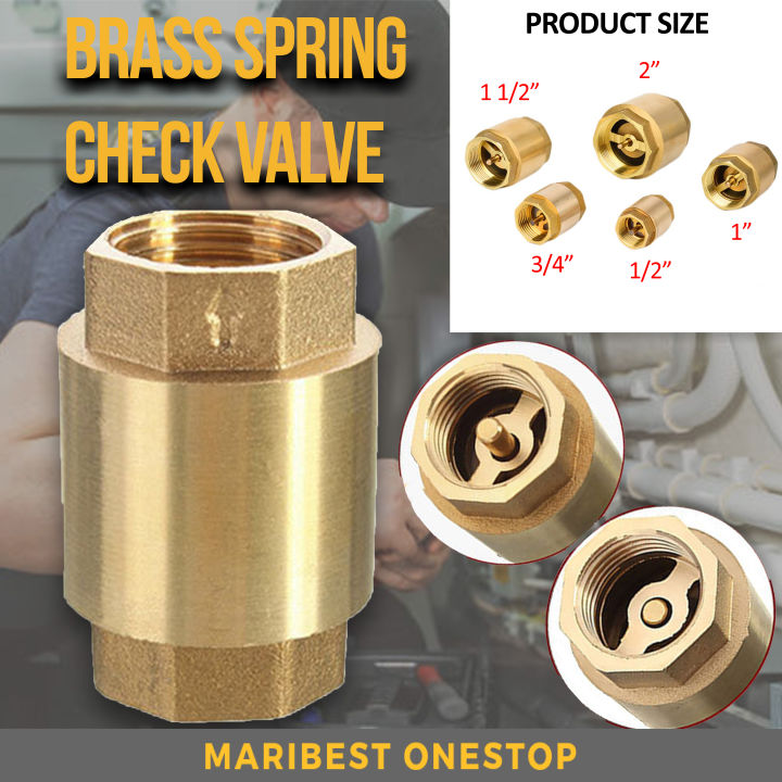 One Way Valve Spring Valve Check Valve Non Return Valve Brass Valve ...