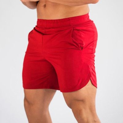 Claribelzi Mesh Fashion Brand Workout Gym Breathable Muscle Mens Training Size Shorts