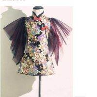 [COD] Girls cheongsam costumes Chinese style childrens model performance catwalk western little girl stage