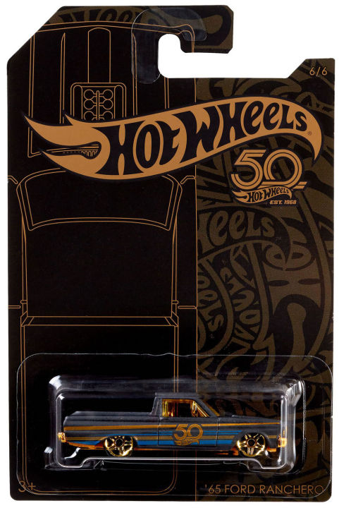 Hot Wheels 2018 50th Anniversary Black And Gold Series 65 Ford Ranchero Lazada 1781