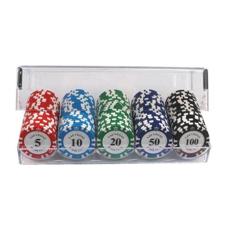 Texas hold'em chips 100 face value color optional custom suit crown