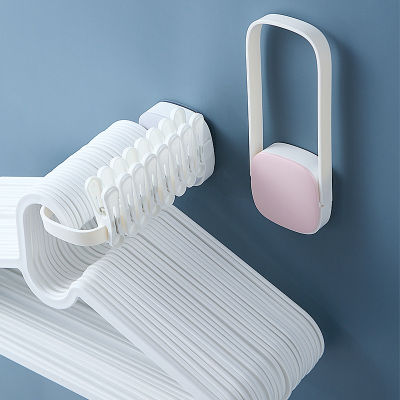 【cw】 Tiktok Hanger Storage Rack Viscose Punch-Free Storage Rack Household Foldable Clothing Hanger Hook