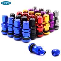 4Pcs Car Truck Motorcycle Short Stems Metal Tire Stem with Dust Cap 【hot】