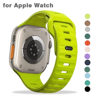 Silicone Strap for Apple Watch Band ultra 49mm 45mm 44mm 40mm 41mm 38 42mm Sport Bracelet Correa for Iwatch Series 8 7 6 SE 5 4