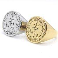 {BUSA Fashion Accessories} สนับสนุน Dropship ใหม่ขนาด7 14 Archangel Michael Ring 316L เครื่องประดับแฟชั่นสแตนเลสแหวนเย็น