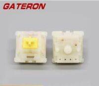 Original GATERON Mechanical Keyboard Switch Shaft KS-3X Yellow Switches Customized Ivory-White Shell