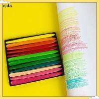 VJDA 24 Colors พลาสติกครับ ล้างทำความสะอาดได้ เครื่องมือ earlyeducation มือไม่สกปรก ดินสอขี้ผึ้ง ดินสอสี เครื่องหมาย ภาพวาดสีน้ำมัน