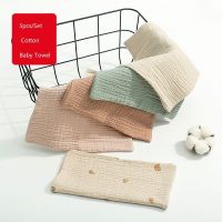 【DT】hot！ 5pcs/set Muslin Handkerchiefs Newborn Baby Squares Color Comforter Napkins Soothing Bib