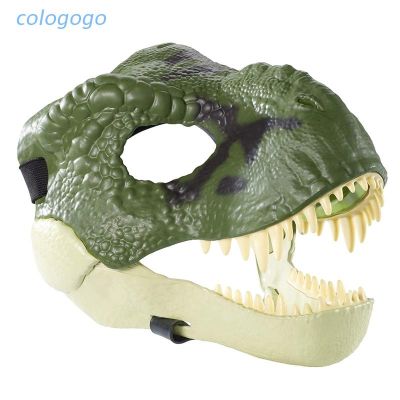 COLO  Halloween Dinosaur Mask Open Mouth Mask Latex Horror Hat Masks Supplies for Halloween Festival Party Costume Cosplay