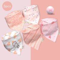 【YD】 5pcs/Lot Baby Bibs Bandana Bib Burp Print Cotton Scarf Collar Accessories Saliva