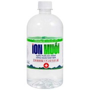 Chai 300ml nước súc miệng ion muối Fujiwa-Hương bạc hà
