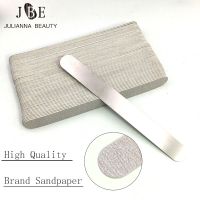 100/50Pcs 100/180/240 Removable Sponge EVA Sanding Files Replacement Sandpaper Nail File Buffer Steel Handle Metal Buffer Files Adhesives Tape