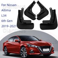 JHTJHNDTGFJHND สำหรับนิสสัน Altima L34 6Th 6รุ่น2019 2020 2021รถบังโคลนป้องกันสาดด้านหน้าบังโคลนหลังอุปกรณ์เสริม