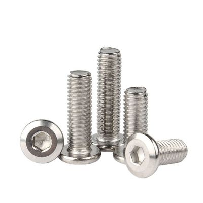 M2 M2.5 M3 Large Flat Hex Hexagon Socket Allen Head Machine Screws 304 Stainless Steel Furniture Rivet Screw Connect Joint Bolt Nails  Screws Fastener