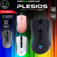 ? GAMING NUBWO NM-89M PLESIOS GAMING MACRO MOUSE เมาส์ มาโคร เมาส์เกมมิ่ง LED RUNNING LIGHT ไฟ RGB ปรับ DPI 6400 # 89